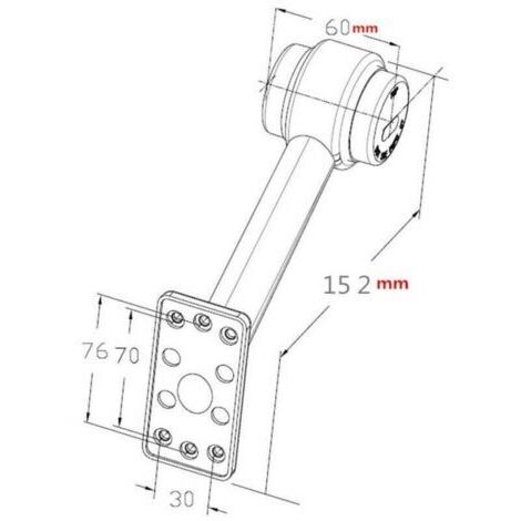 Jeu de 2 feux de position latéraux à LED, blanc et rouge, feux indicateurs de position 12V-30V pour camions, remorques et caravanes