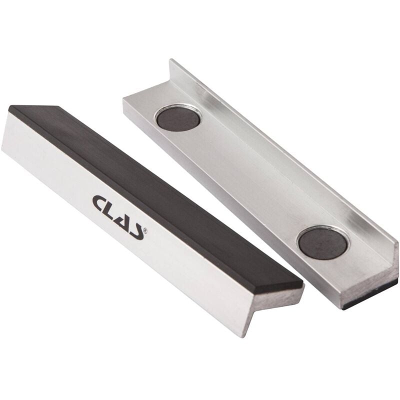 Jeu de 2 mors magnétiques 150mm revêtement caoutchouc pour étau om 4066 - eg 7053 Clas Equipements