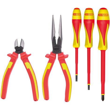 Jeu de 2 pinces ERGOTORQUE et 3 tournevis isolés ULTIMATE