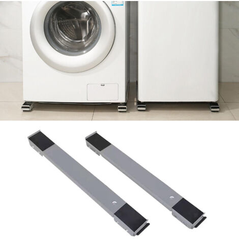 Jeu De 2 Plaques De Base Avec Roulettes Pour Déplacer Un Réfrigérateur Ou Une Machine à Laver