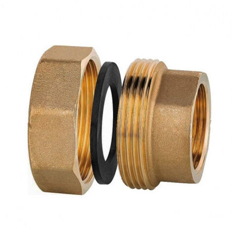 Jeu de 2 raccords unions - G1 1/2 - Rp 3/4 - Grundfos
