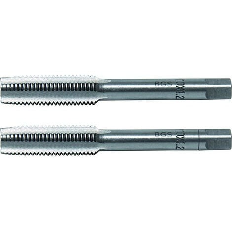 BGS TECHNIC Jeu de 2 tarauds de m10 x 1.25 mm