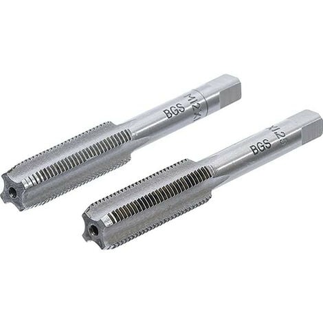 BGS TECHNIC Jeu de 2 tarauds de m12 x 1.25 mm