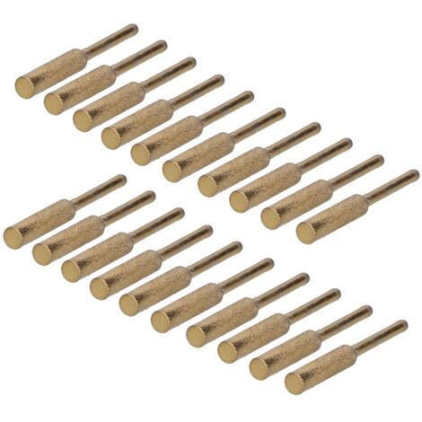 Jeu de 20 meules diamantées pour affûtage de chaîne de tronçonneuse, 5,5 mm, revêtement Ti, kit d'affûtage durable