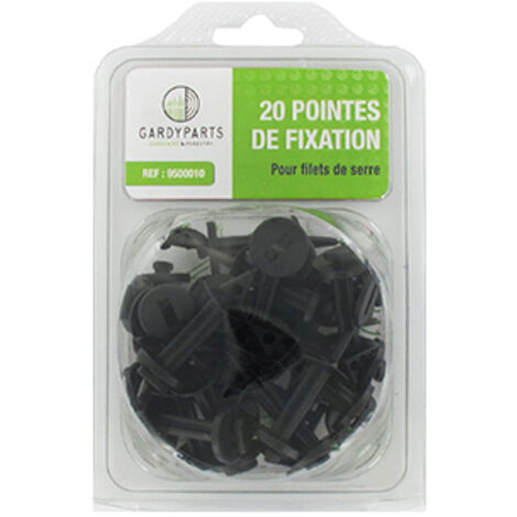 Jeu De 20 Pointes De Fixation Universelles Pour Filets De Serre.