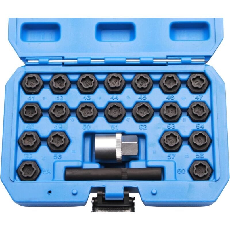 Jeu de 22 extracteurs écrou antivol Pour démonter les écrous antivol de roue