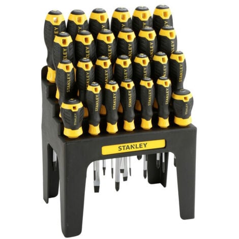 Jeu de 26 tournevis + présentoir - STANLEY STHTO-62142