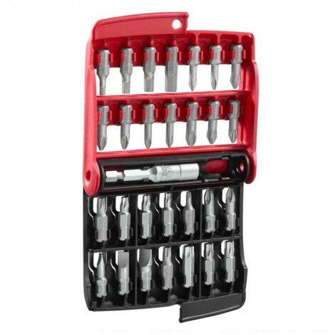 Jeu de 28 embouts de vissage FACOM E.120PB avec fente/PH/PZ/TORX/6 pans