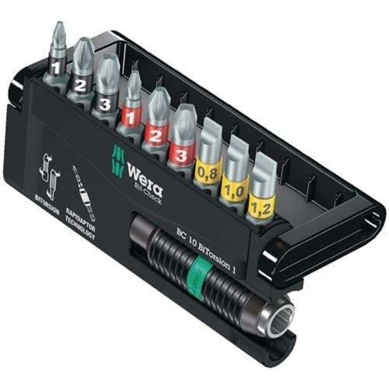 Wera - Coffret de 11 embouts de vissage BiTorsion + 1 porte-embouts - 05057420001