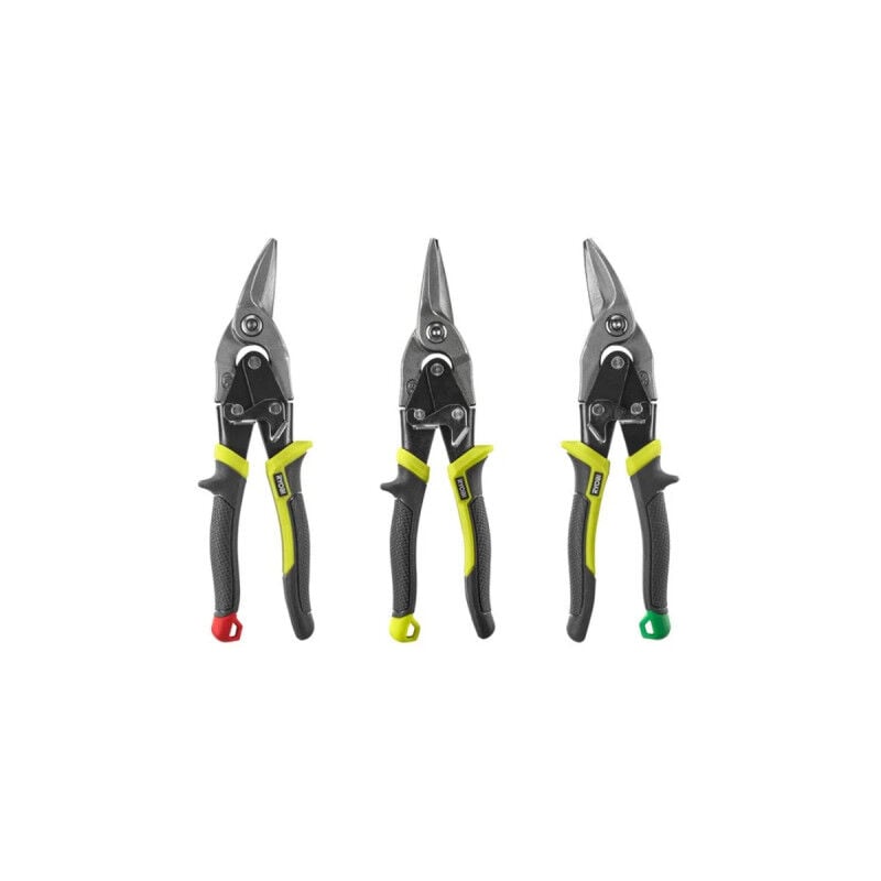 Ryobi - Jeu de 3 cisailles aviation RHAS3PC