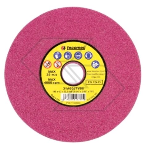 Jeu de 3 disques couleur rubis à grain grossier pour affûter les chaînes de tronçonneuses