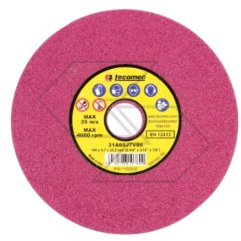 Jeu de 3 disques couleur rubis à gros grains pour affûteuses de chaînes de tronçonneuses