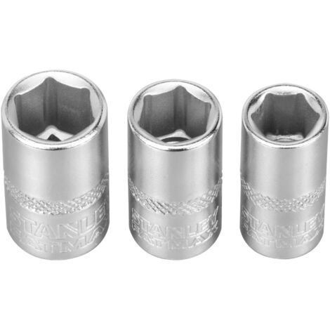 Jeu de 3 douilles 6 pans FATMAX 8-9-10mm - 1/4"