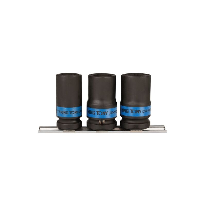 Jeu de douilles 1/2 spéciales jantes alu 3 pièces - 125 mm - King Tony