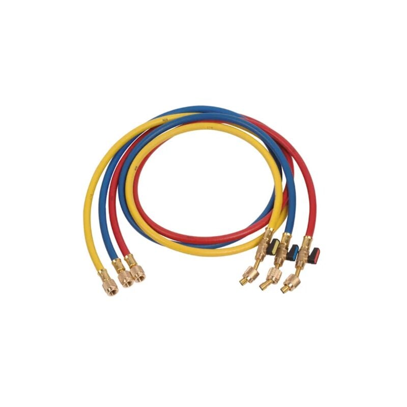 Jeu de 3 Flexibles 5/16 sae femelle droit x 5/16 sae femelle 45°