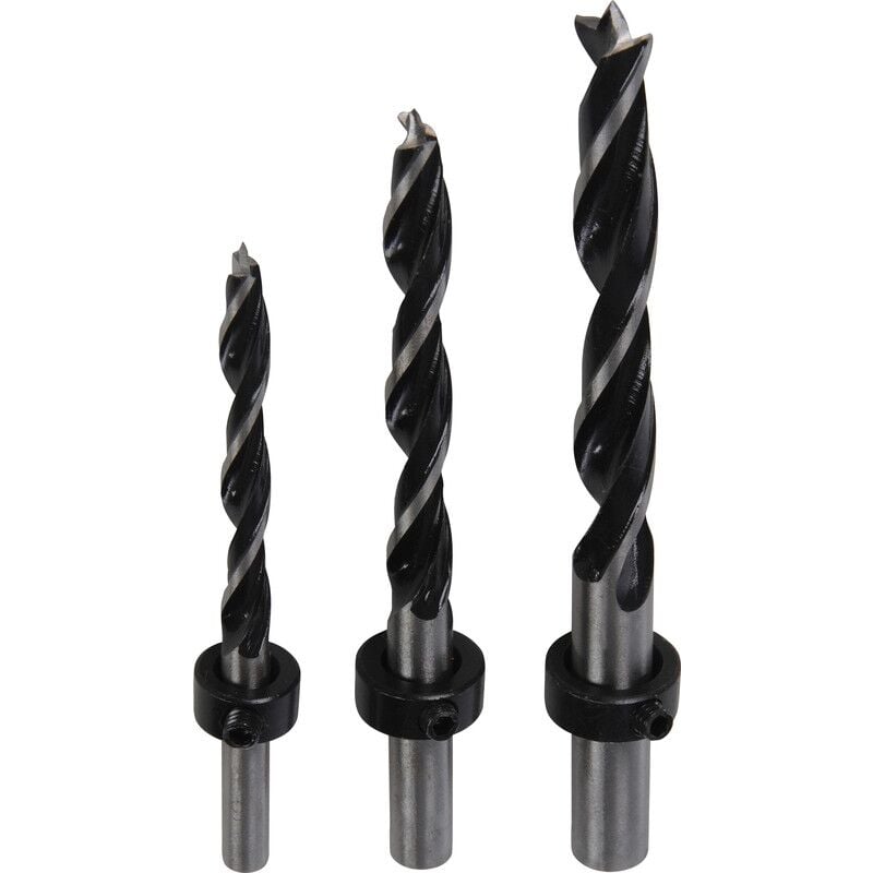 Silverline - forets à tourillons assortis 3 pièces 342613