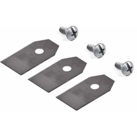 Jeu de 3 lames robot tondeuse GARDENA 4087-20 - 9668095-01 r40li - r70li livré avec vis