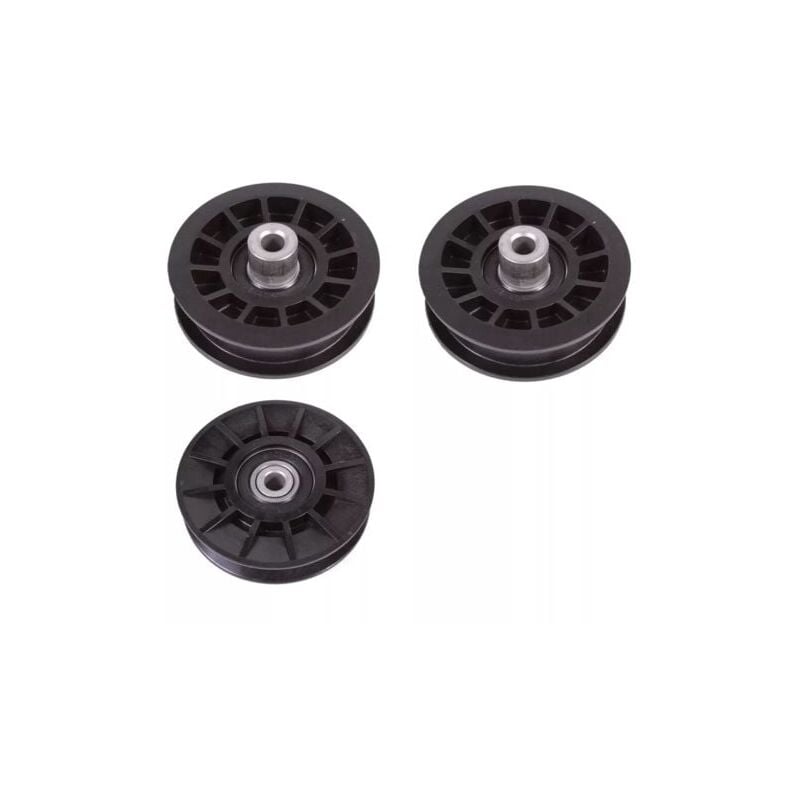Jeu de 3 pièces pour Husqvarna, 2 poulies de renvoi en v 532194326 et 1 jeu de poulies lisses 532194327