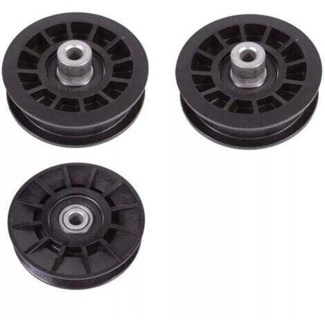 Jeu de 3 pièces pour Husqvarna, 2 poulies de renvoi en V 532194326 et 1 jeu de poulies lisses 532194327
