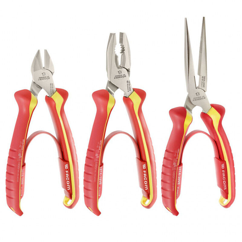 Facom - Jeu de 3 pinces isolées 1000v