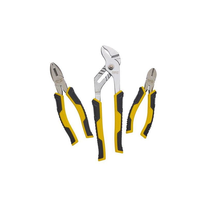 STHT0-74471 - Set de Control Grip Pince, incl. pince universelle, diagonale et zip cutters - Stanley