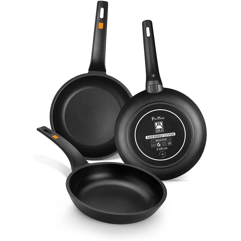 Set de 3 Poêles BRA Efficient - 18/22/26 cm