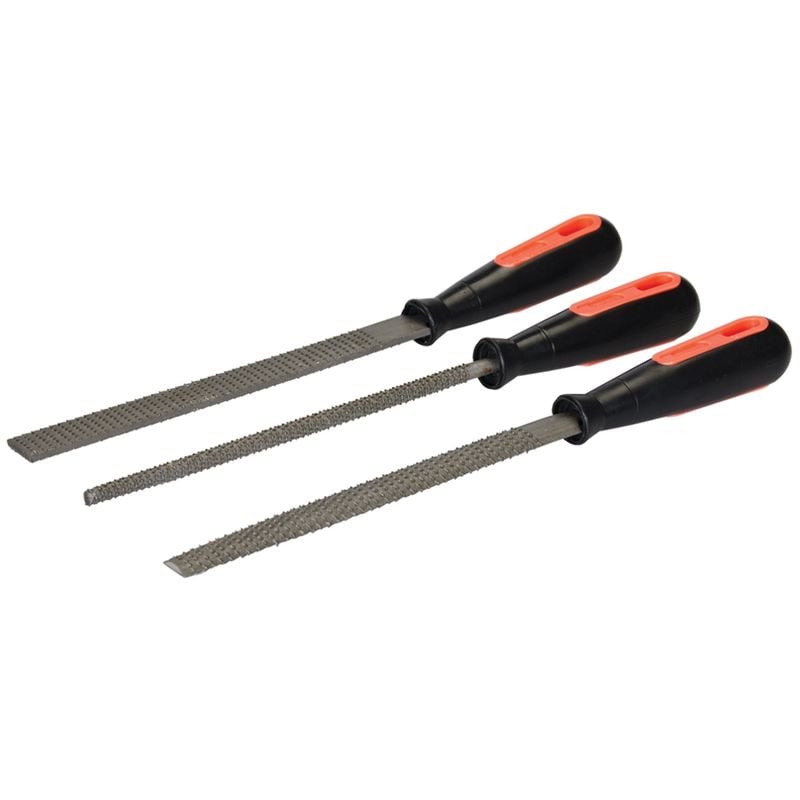 Silverline - jeu de 3 râpes 200 mm MS104