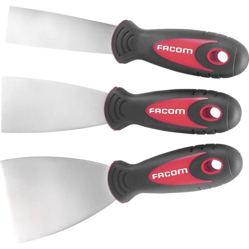 FACOM - Jeu de 3 spatules souples Inox - 237.J1 - Ce produit de marque Facom est neuf.