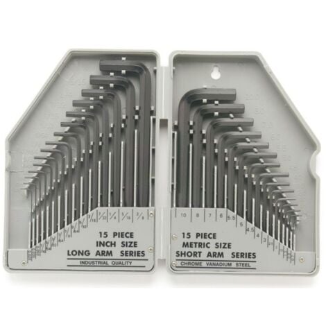 TOOLLAND JEU DE 30 CLEFS ALLEN SAE/M 1613-30 RI7469