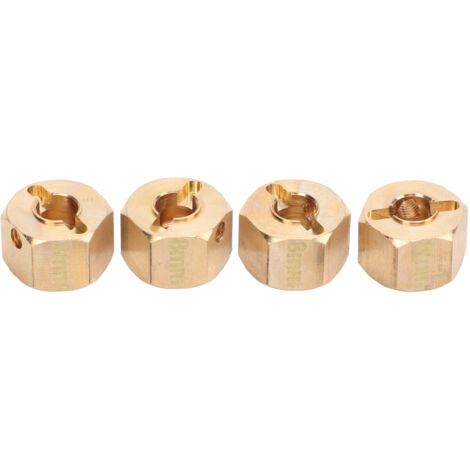 Jeu de 4 allonges d'essieu 12mm pour voitures RC 1/10, compatibles SCX10, CC01, 90046 et GN7, filetage M8.