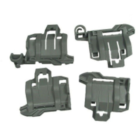 Jeu de 4 attaches pour fixation de panier (00611473) Lave-vaisselle 295315 BOSCH, SIEMENS, NEFF, GAGGENAU, CONSTRUCTA, ATAG, BLA