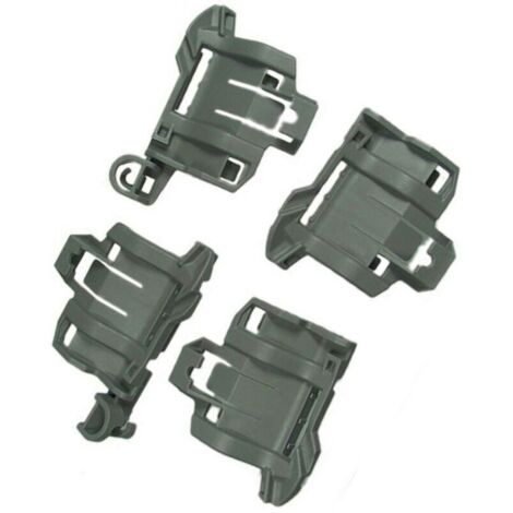 Jeu de 4 attaches pour fixation de panier (295315-12757) (00611473) Lave-vaisselle 2953155053429686008 BOSCH, SIEMENS, NEFF, GA