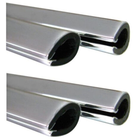 Jeu De 4 Baguettes De Pare-chocs Pour Profil De Porte De Voiture Tuning Chromé 88cm 68cm