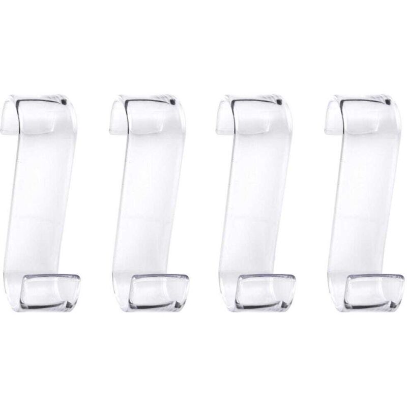 Kiamami Valentina - Jeu De 4 Cintres Porte-Serviettes Transparents Merlino