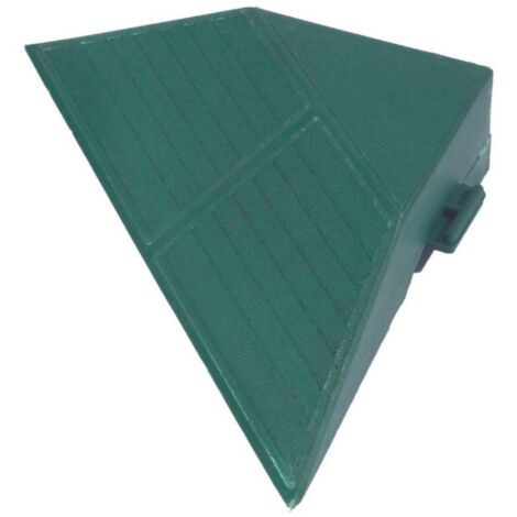 Jeu de 4 coins pour sol P40 en polypropyle'ne vert inte'rieur et exte'rieur