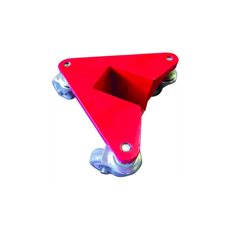 Jeu de 4 Coins roulants AR100B aluminium 400kg dimensions utiles 50x65mm Stockman