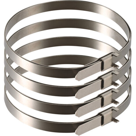 Jeu de 4 colliers de serrage lisses 35 cm et 55 cm