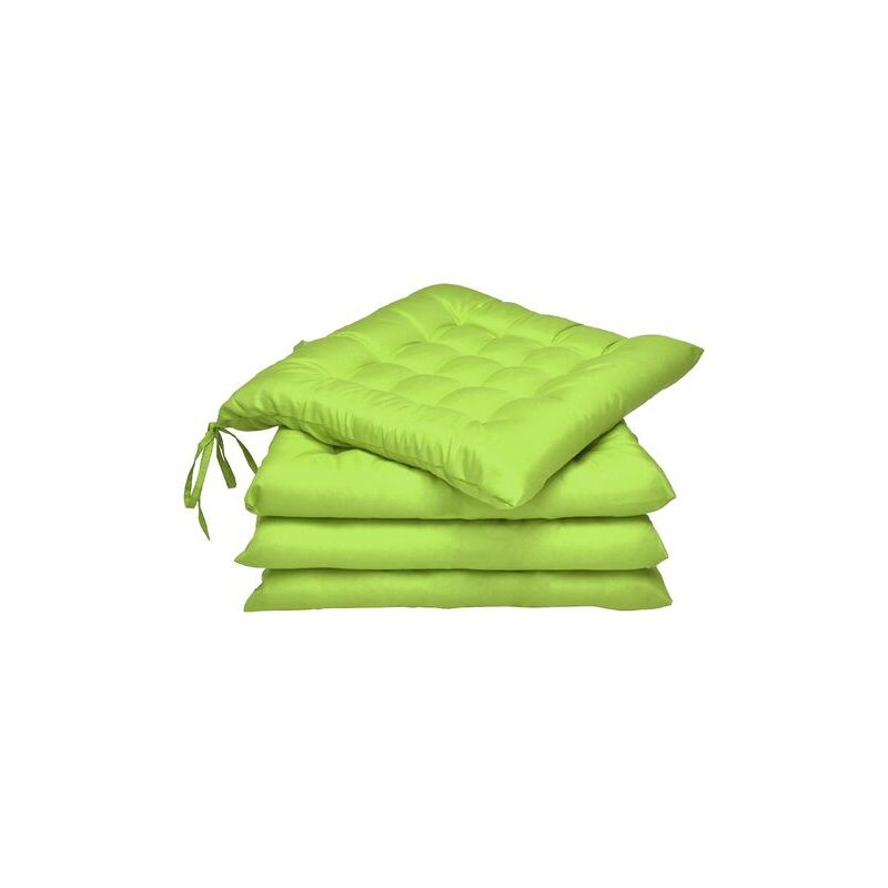 Yzmrbdqc - Ensemble de 4 Coussins de Chaise de Jardin/Coussin de siège de Jardin en Polyester - Couleur Vert