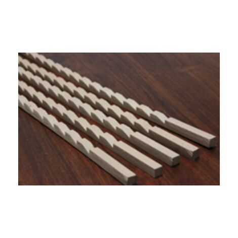 Jeu de 4 crémaillères bois ROUX - L.150 cm - Pas de 35 mm - C1414150