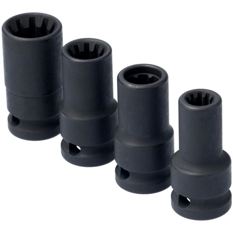 Laser Tools - Jeu de 4 douilles a chocs 1/2 pour etrier de frein vag