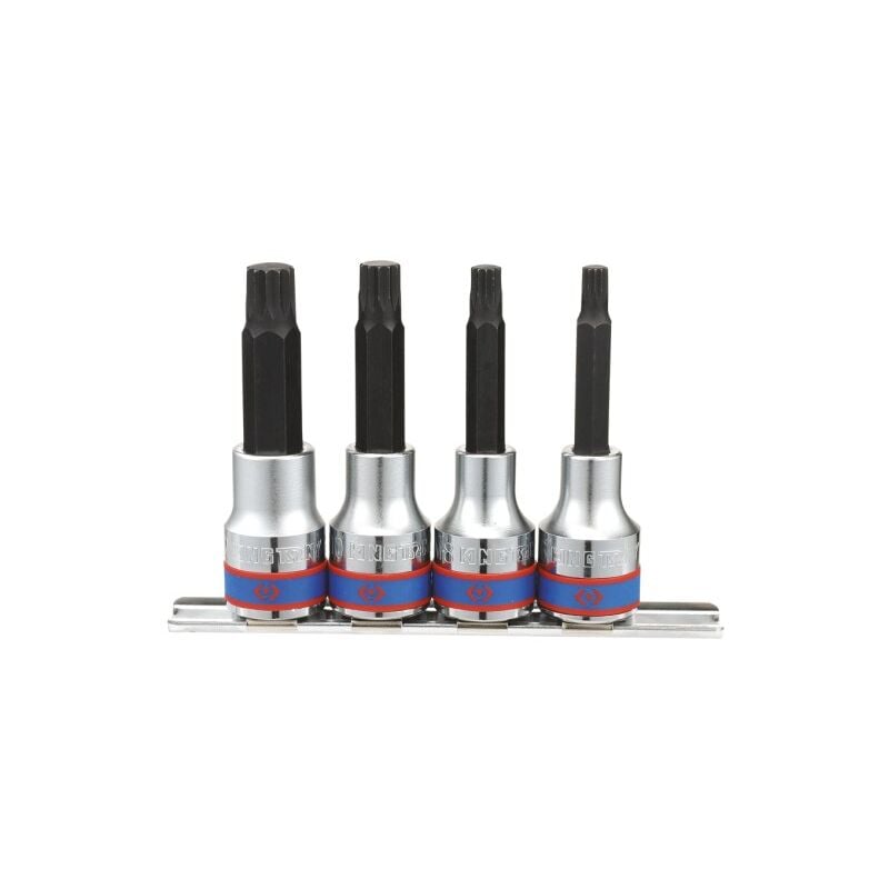 Jeu de 4 douilles 1/2 Spline M6-M8-M10-M12 - King Tony