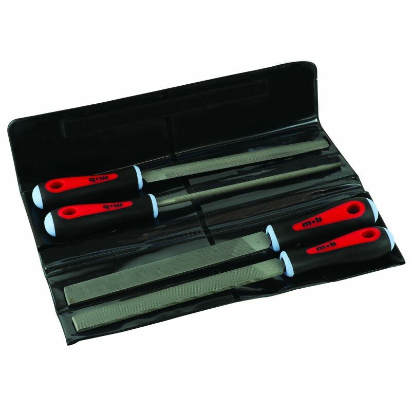 Trousse de 4 Limes Bimatière MOB OUTILLAGE