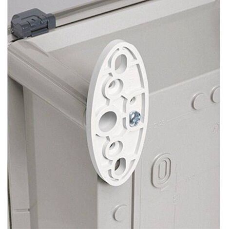 Jeu de 4 pattes de fixation murale pour boîtiers industriels à partir de largeur 110mm et boîtes Plexo LEGRAND 035802