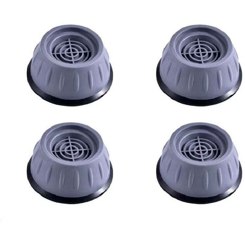 Jeu de 4 pieds de meubles, tapis anti-vibrations pour machines à laver, pieds en caoutchouc antidérapants pour machines à laver, sèche-linge,