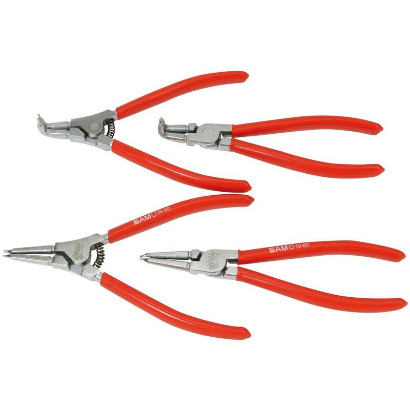 Sam Outillage - jeu de 4 pinces circlips 191J4