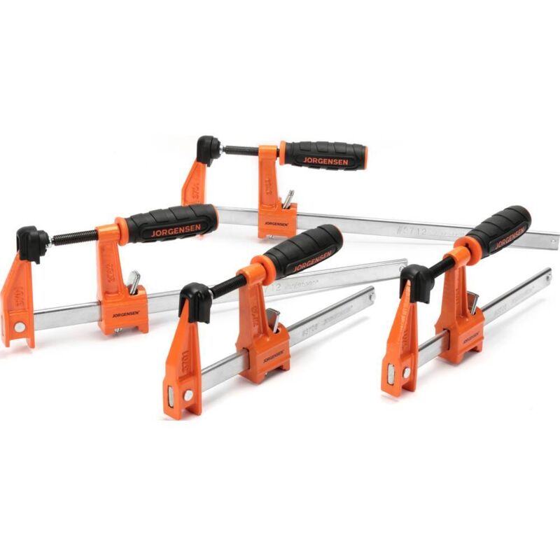 Jeu de 4 pinces en acier (2-15 cm, 2-30 cm) Jorgensen 2391335 Envergure max.:30 mm Longueur: 420 mm Mesures d'empatteme