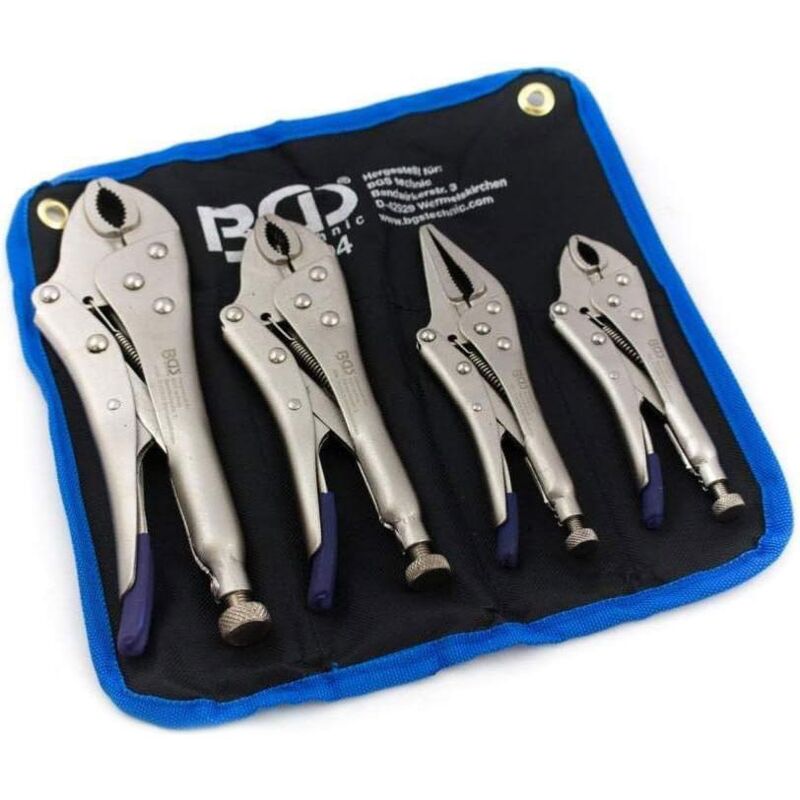 Jeu de 4 pinces etau bgs reglable