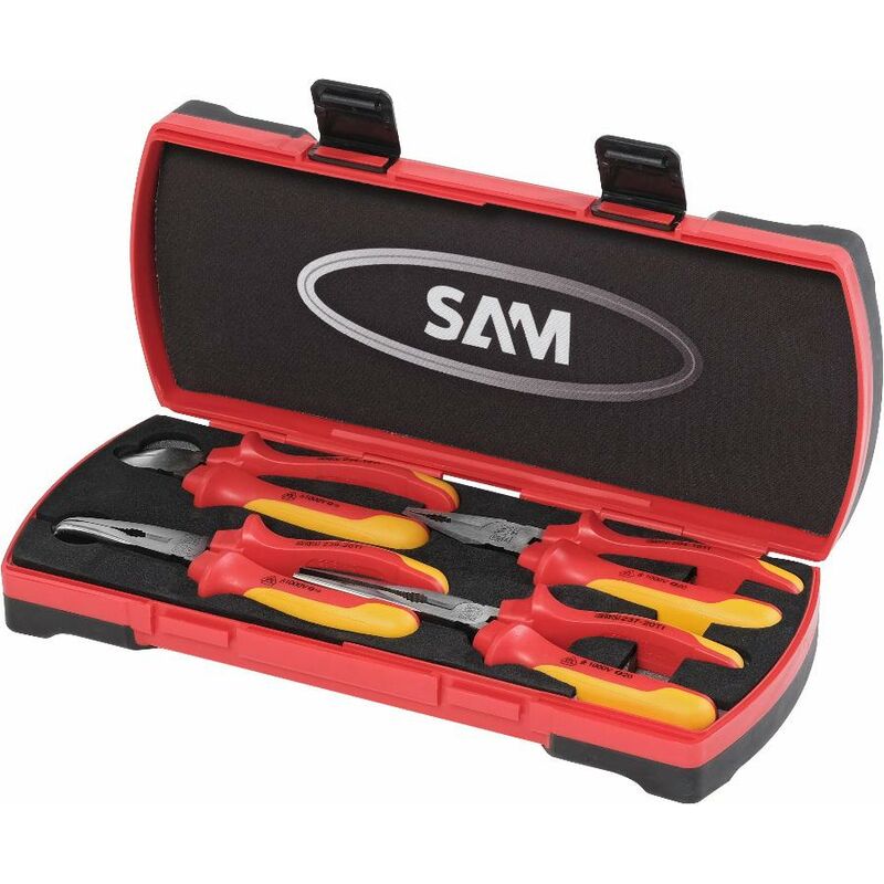 Jeu de 4 pinces isolées 1000 volts SAM OUTILLAGE - 237-J4TI