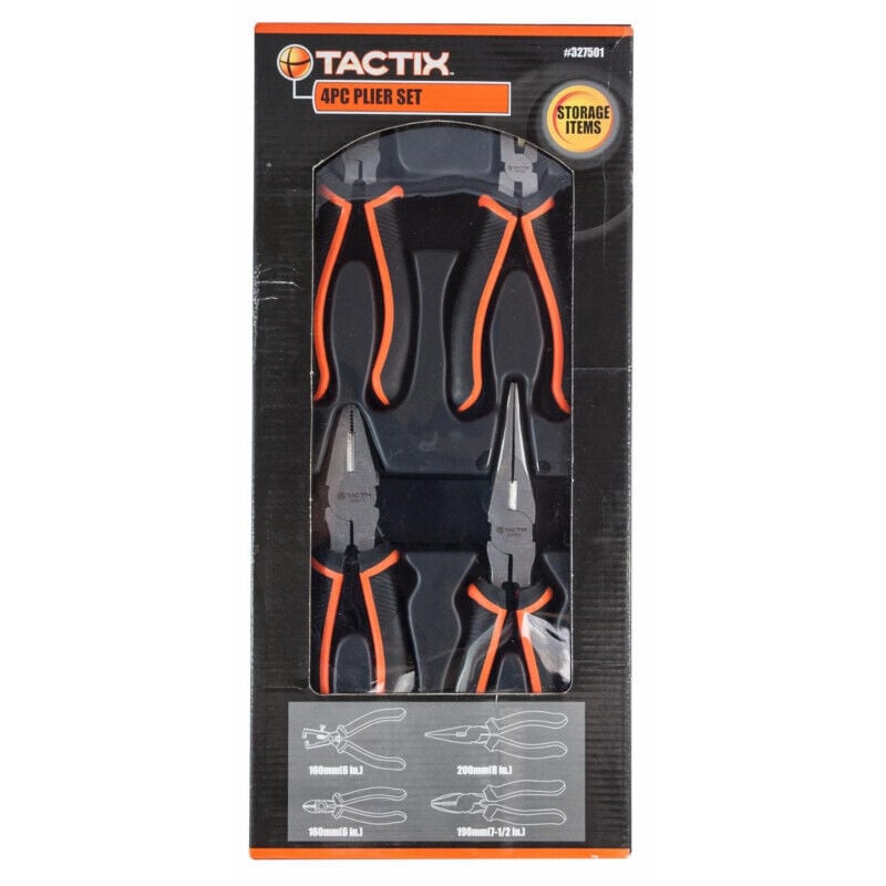 Jeu de 4 pinces Tactix en acier