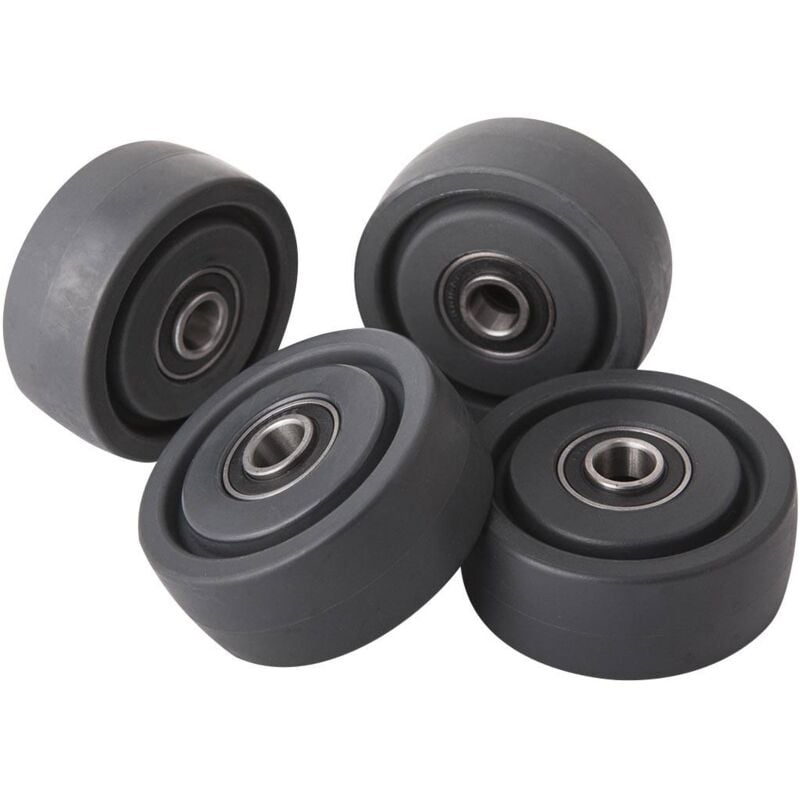 Jeu de 4 roues fixes ø72x28mm pour cric rouleur oh 6030 - sa 6030 Clas Equipements